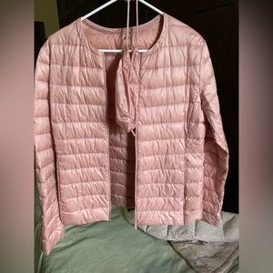 Pink Uniqlo lightweight jacket